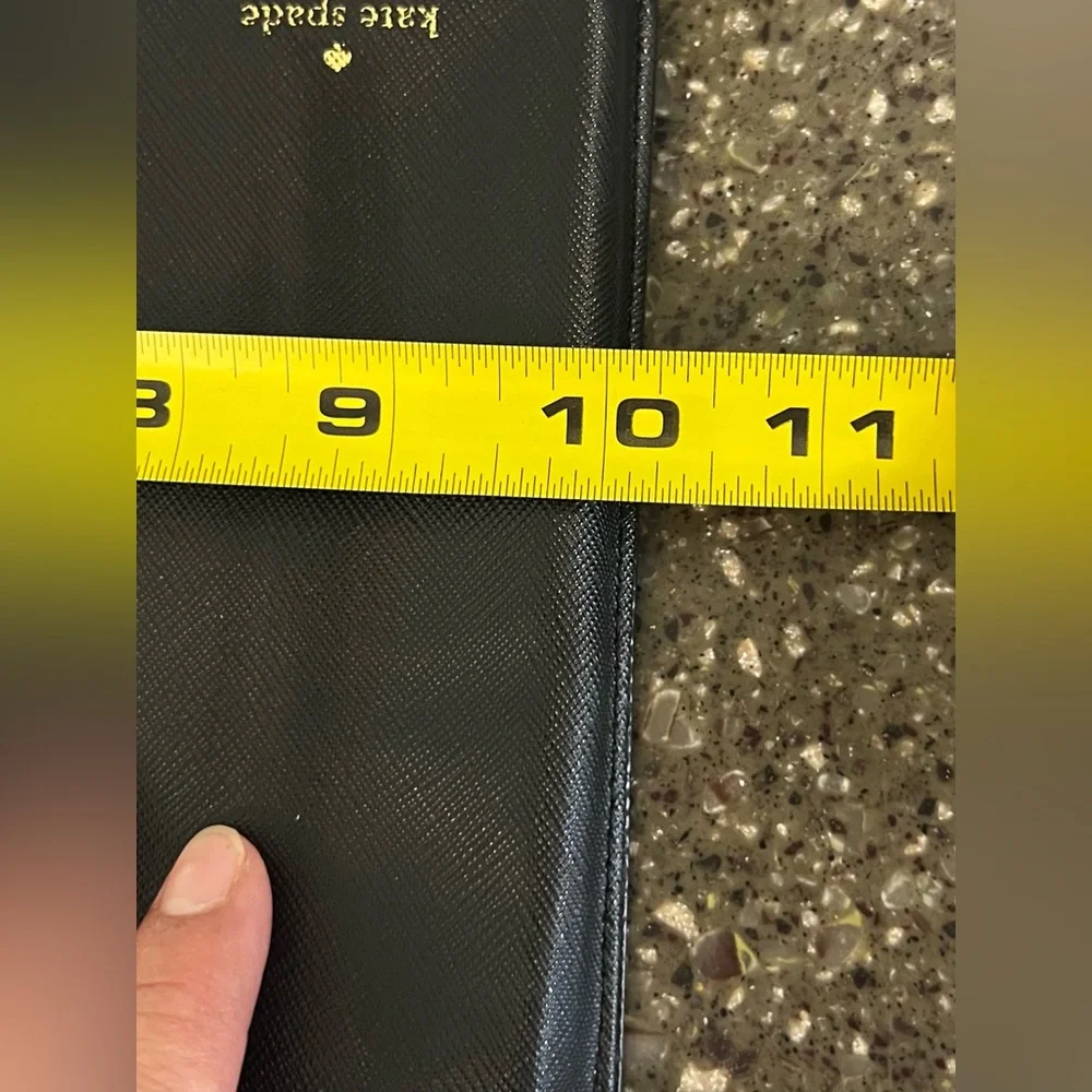 Kate Spade Black Laurel Way Iphone Wristlet Wallet | Leather Passport Travel